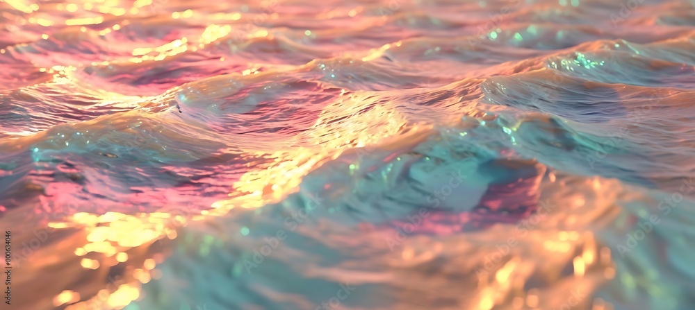 Poster an abstract textured backdrop with glossy water effect