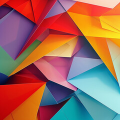 Abstract illustration with trendy colors. Image produced by artificial intelligence.	