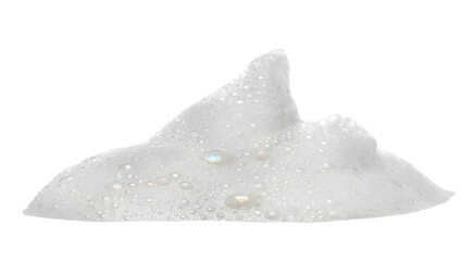 Soap foam, bubbles isolated on white, clipping path