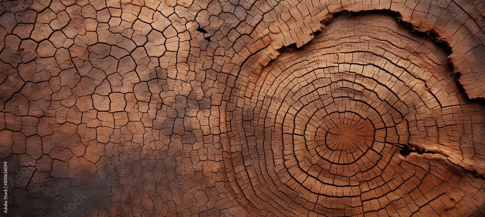 Poster the intricate patterns on the bark of a tree. a wooden textured backdrop