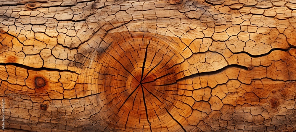 Poster the intricate patterns on the bark of a tree. a wooden textured backdrop