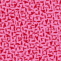 Seamless pattern. Abstract background brush strokes. Monochrome design.