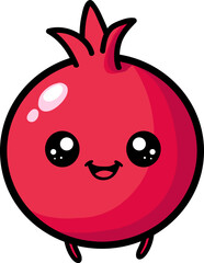 귀여운 석류 일러스트