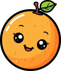 귀여운 오렌지 일러스트