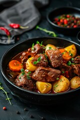 meat with potatoes and herbs Generative AI