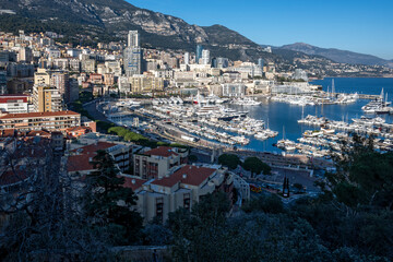 Panoramic view of city of Monte Carlo, Monaco