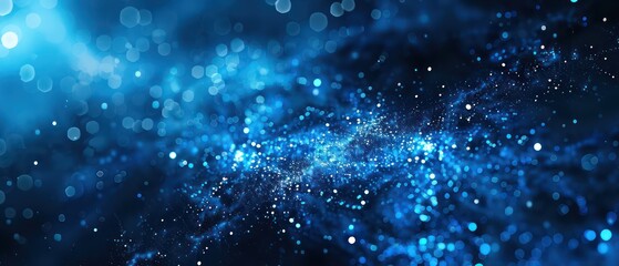 Naklejka premium abstract wallpaper in blue representing a graphic broadband spectrum network broadcast, nice lines and sparkles