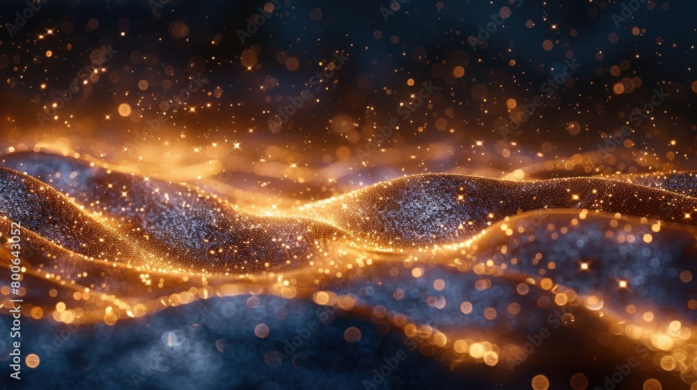 Fototapete abstract image captures a dynamic wave of light, creating an illuminating and captivating visual spe