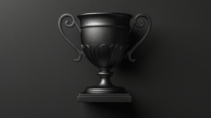 Fototapeta na wymiar Black icon design of an illustration of a trophy