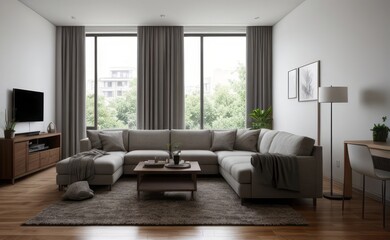 Fototapeta premium modern luxury living room interior design