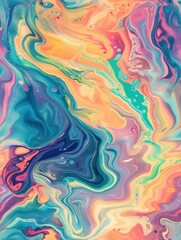 backdrop of colorful liquid swirls, translucent textures and seamless patterns