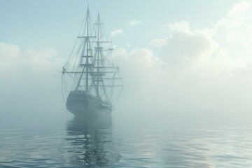 Fototapeta premium A large boat floating on top of a body of water. Suitable for travel brochures