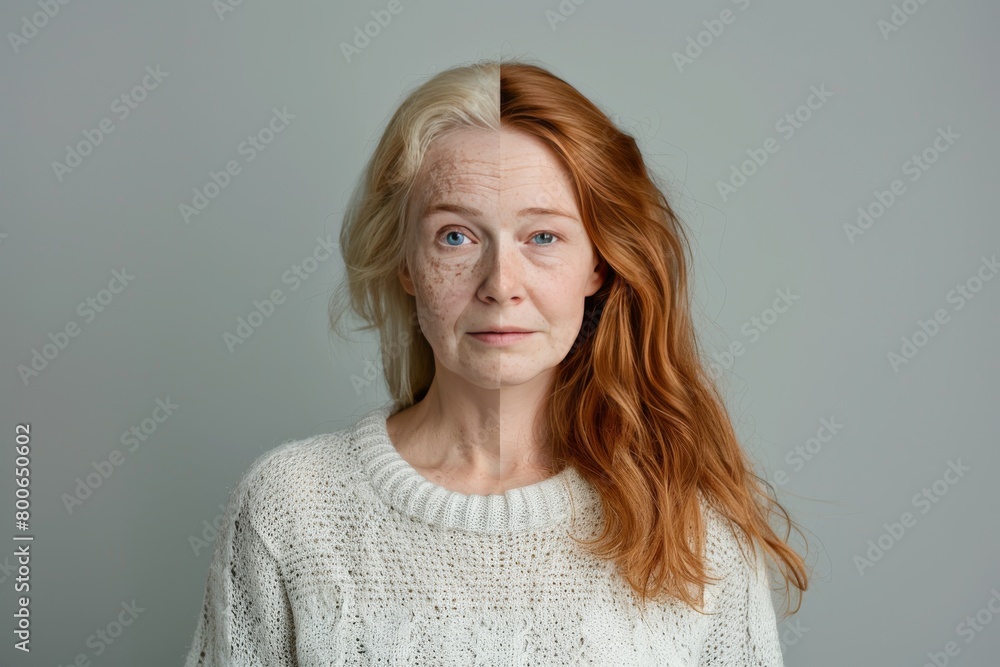 Poster signs of aging are addressed through skincare regimens that incorporate aging processes and ageing c