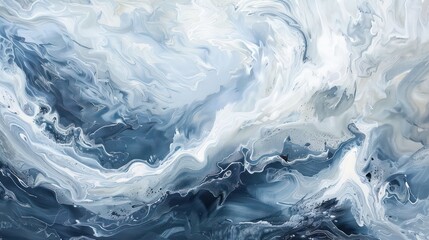background with texture of oil painting of expressive abstract waves
