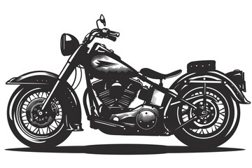 Obraz premium Detailed illustration of a motorcycle, suitable for graphic design projects