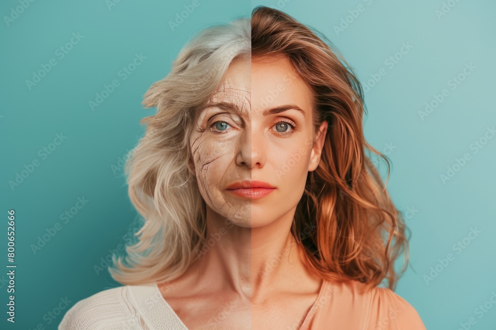 Poster healthy aging adapts anti-wrinkle techniques, integrating bunny line views with aging interventions 