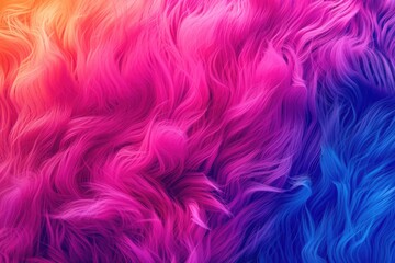 Obraz premium Vibrant close up of rainbow colored hair. Perfect for beauty and fashion projects
