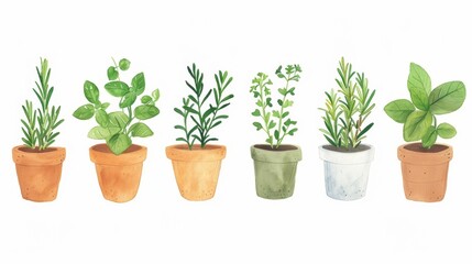 Blank mockup of whimsical herb garden labels perfect for labeling your kitchen garden or indoor herb pots. .