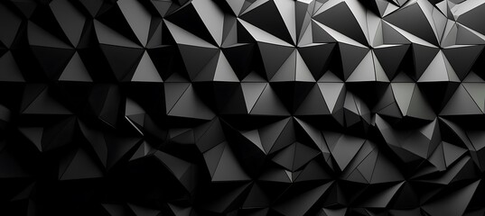 Black Minimalist Background with Prism Effect Pattern: Elegant and Modern Design