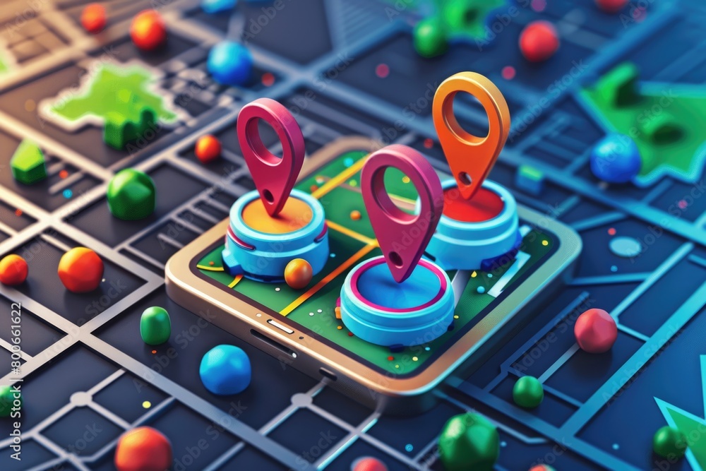 Poster close up of a game board with markers, suitable for various game-related designs