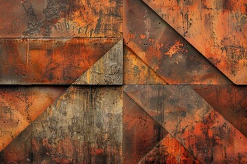 Detailed shot of a rusted metal surface, suitable for industrial concepts