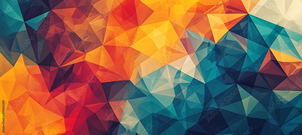 Poster abstract prism pattern: a minimalist design with stunning optical effects captured in a striking bac
