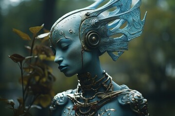 Futuristic Cyborg Portrait