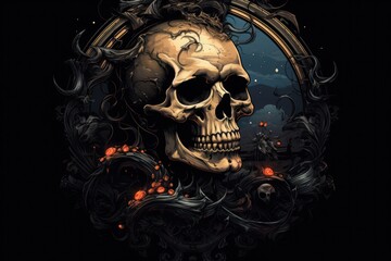 Haunting Skull Artwork