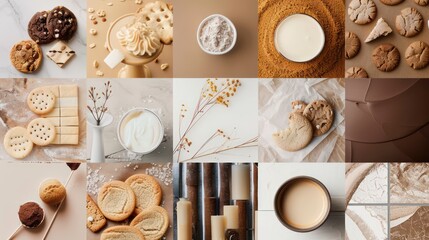 moodboard of a bunch of cookies