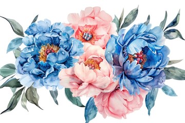 Colorful painting of three flowers, perfect for home decor