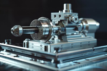 Fototapeta premium A machine sitting on a table, suitable for technology concepts