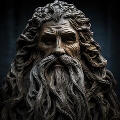Obraz premium Weathered Wizard Portrait