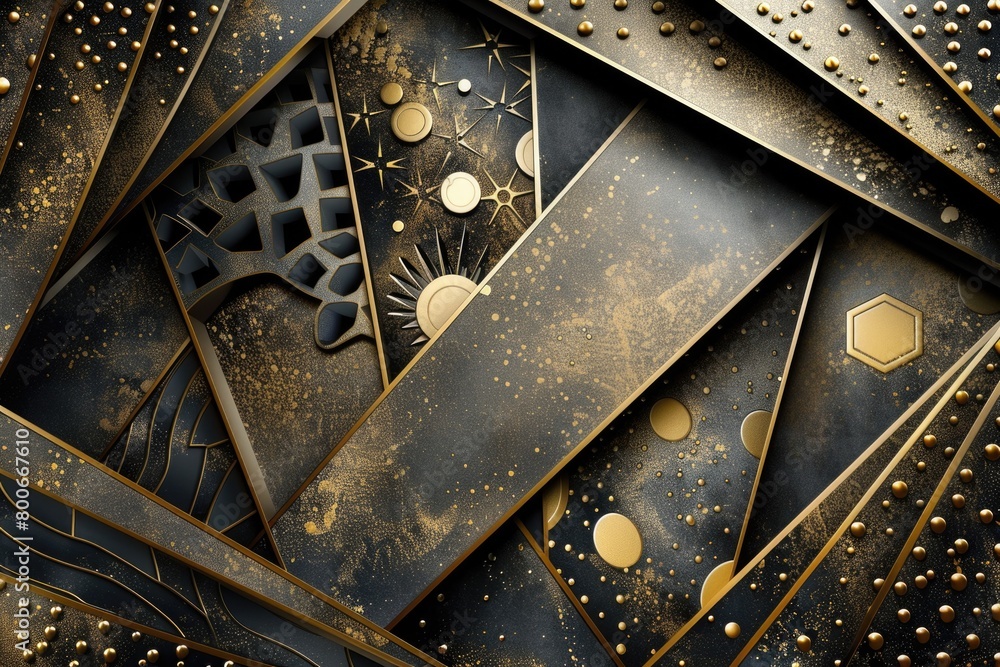 Aufkleber close up of a clock on a metal surface, suitable for time management concepts