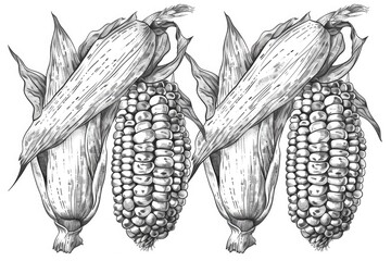 A bunch of corn on the cob, perfect for food and agriculture concepts