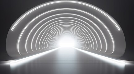 Futuristic Illuminated Tunnel