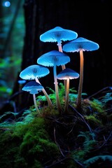 Glowing Mushrooms in the Enchanted Forest