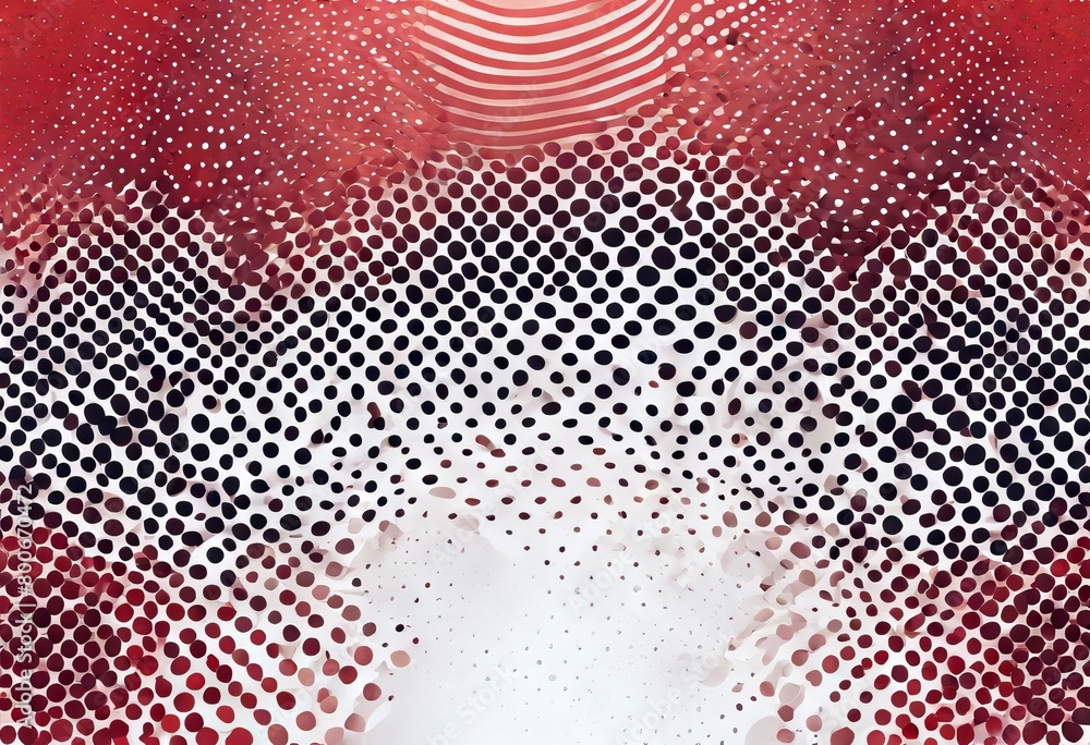 Poster 'points soft backdrop background dotted design polka spotted modern monochrome gradient web red temp