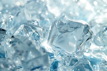 Obraz premium texture of realistic photo with crystal clear surface background