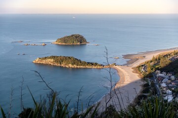 View from the summit of Mount Maunganui, Bay Of Plenty, New Zealand
