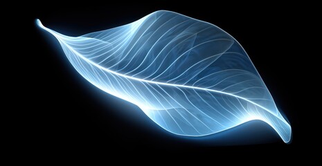 Ethereal Leaf-Inspired Abstract Form