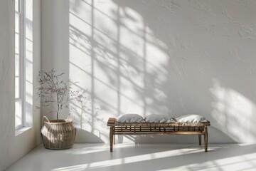light interior with window reflection