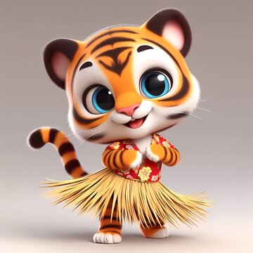 Tanzender Tiger