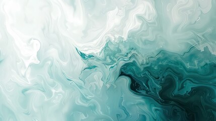 Naklejka premium teal and petrol blue blurred gradient liquid paint style on white background, twenty words without capital letter