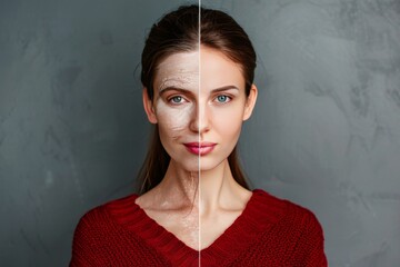 Split life divisions in skin care reveal age stage portraits, enhanced by old woman stages and best ager breakthroughs.