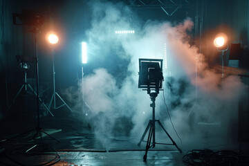 cinematography maker video photography set tools electric room. Generative AI