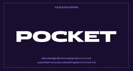 Modern abstract urban alphabet fonts typography sport game technology fashion digital minimal future creative logo font vector illustration
