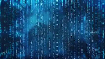 digital binary encrypted code matrix background