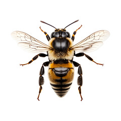 Bee Isolated on Transparent Background