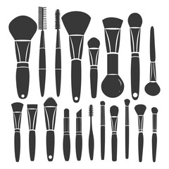 Silhouette makeup tool and equipment black color only