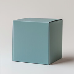 Dark green packaging box mockup
